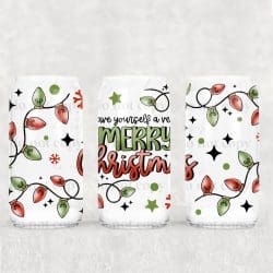 Have Yourself Very Merry Lights UV DTF Can Wrap