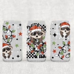 Merry Feral UV DTF Can Wrap