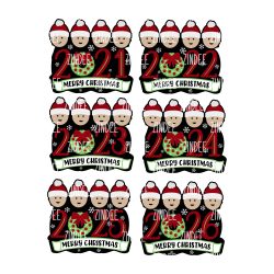 Alternative view of Ornament Family of 4