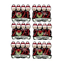 Alternative view of Ornament Family of 4