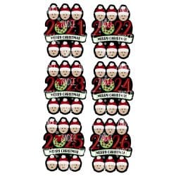 Alternative view of Ornament Family of 6