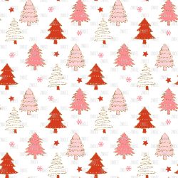 Red And Pink Gold Glitter Trees seamless (vinyl)