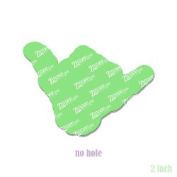 Alternative view of Skeleton Shaka Hand Acrylic Blank- Sticker- UV DTF (2 inch) NO HOLE