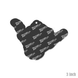 Alternative view of Skeleton Shaka Hand Acrylic Blank- Sticker- UV DTF (3 inch)