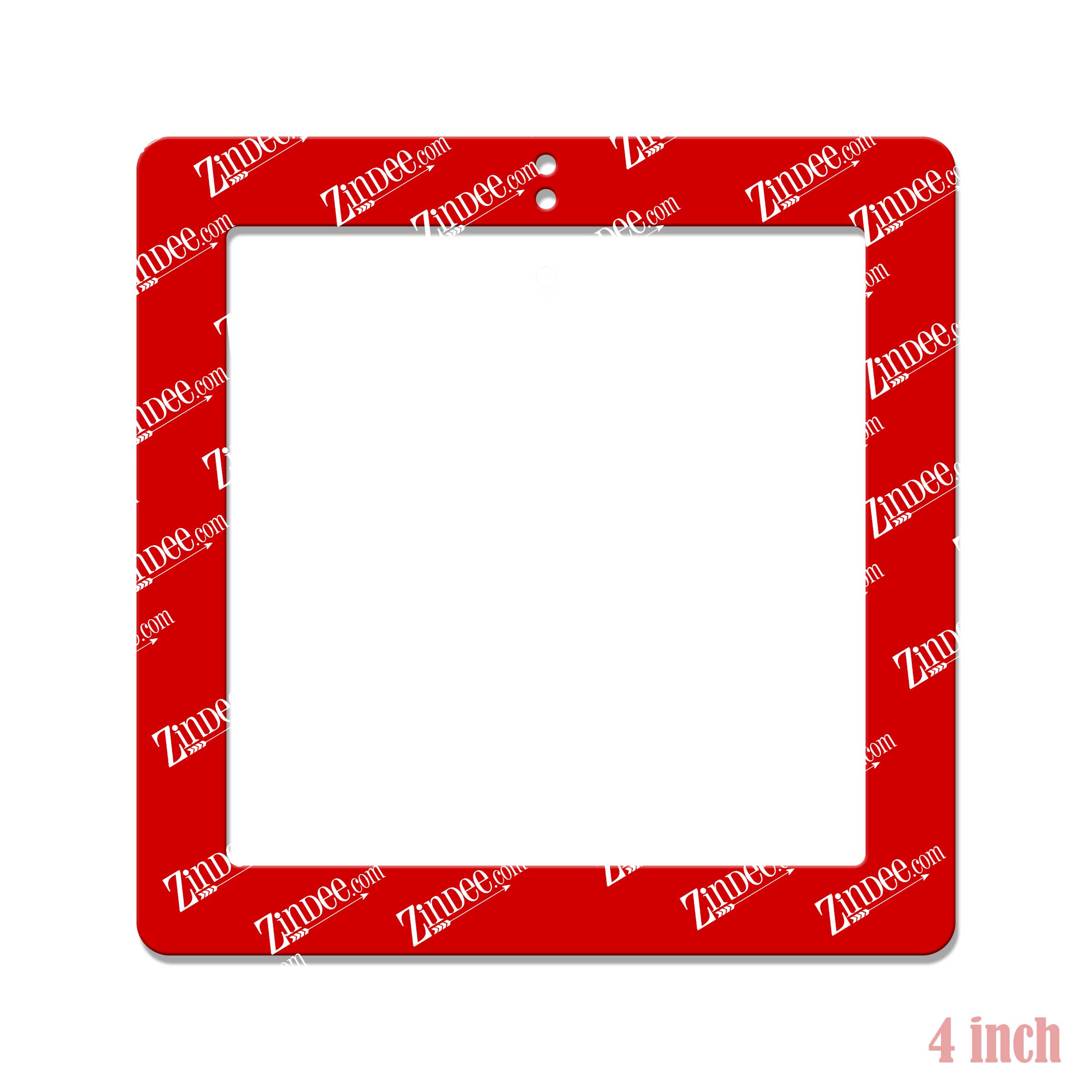 Square Open Ornament 4"