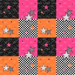 Star And Checkers seamless (vinyl)