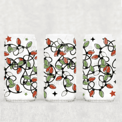 Tangled Christmas Lights UV DTF Can Wrap