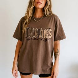 Thanksgiving Checker DTF Transfer