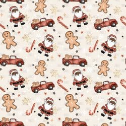 Truck And Santa Dark Skin seamless (vinyl)