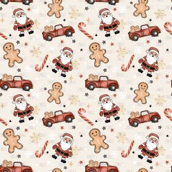 Truck And Santa Light Skin seamless (vinyl)