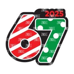 67 Six Seven Ornament (4 inch)