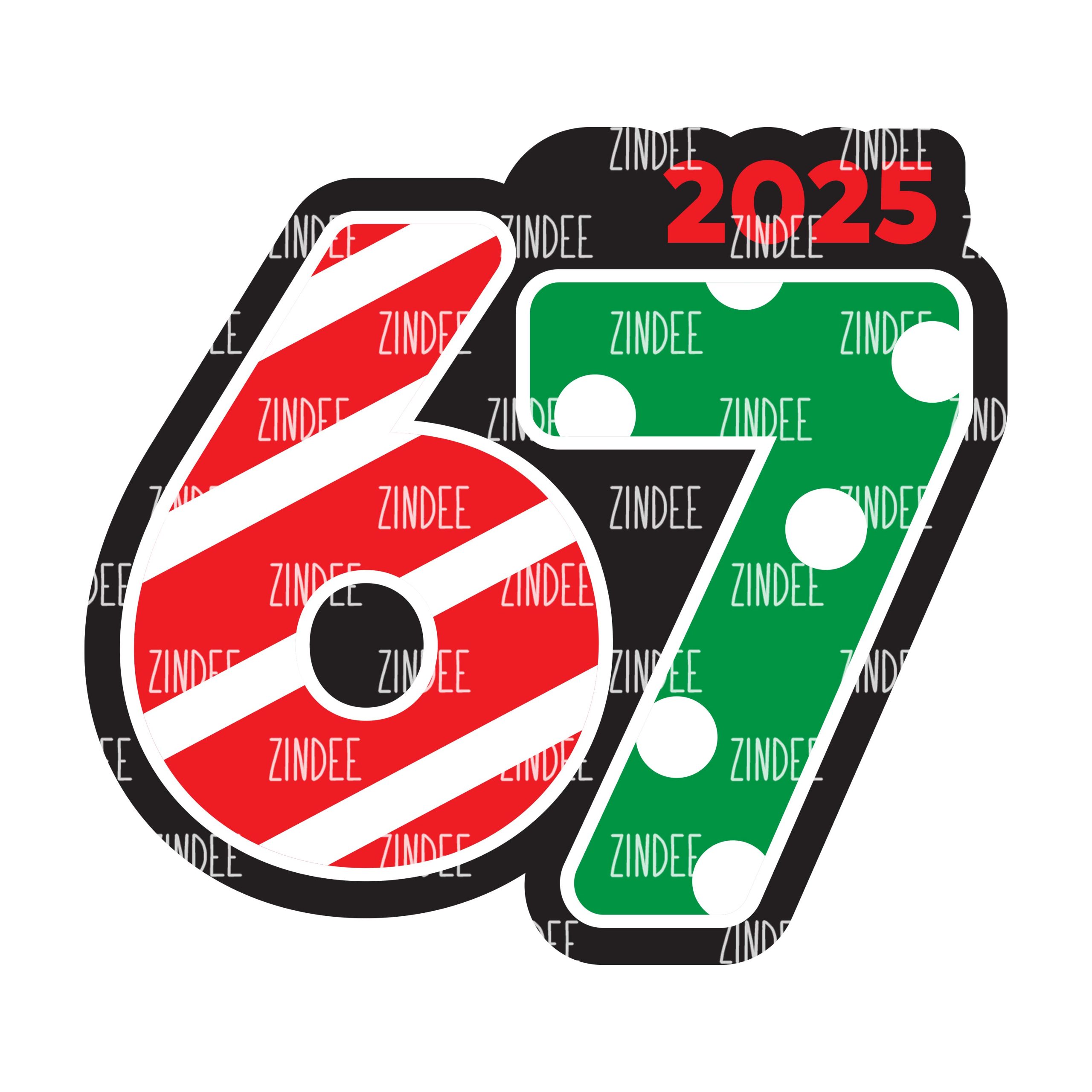 67 Six Seven Ornament (4 inch)