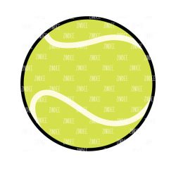 Tennis Ball SVG (Fits Any Circle Blank)