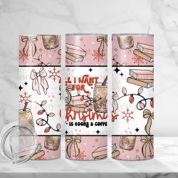 All I Want For Christmas Books (Sublimation Wrap) 20 oz Skinny