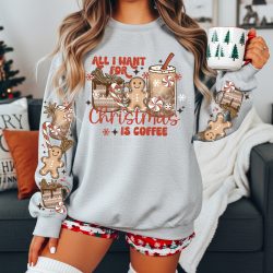 All I Want For Christmas Coffee DTF Transfer