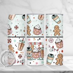 Christmas Coffee Club (Sublimation Wrap) 20 oz Skinny