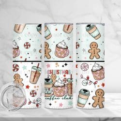 Christmas Coffee Club (Sublimation Wrap) 20 oz Skinny