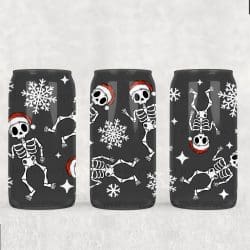 Christmas Skellies UV DTF Can Wrap