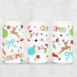 Classic Christmas UV DTF Can Wrap