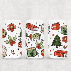 Cozy Christmas Collage UV DTF Can Wrap