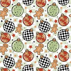 Gingerbread Ornaments BOY seamless (vinyl)