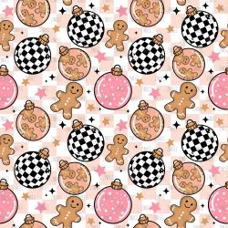 Gingerbread Ornaments GIRL seamless (vinyl)