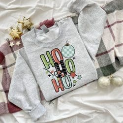 HoHoHo Blue And Green Ornaments DTF Transfer