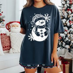 Lace Snowman DTF Transfer