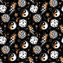 Magic Eight Ball Checker seamless (vinyl)