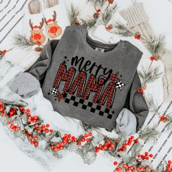 Merry Mama Plaid DTF Transfer