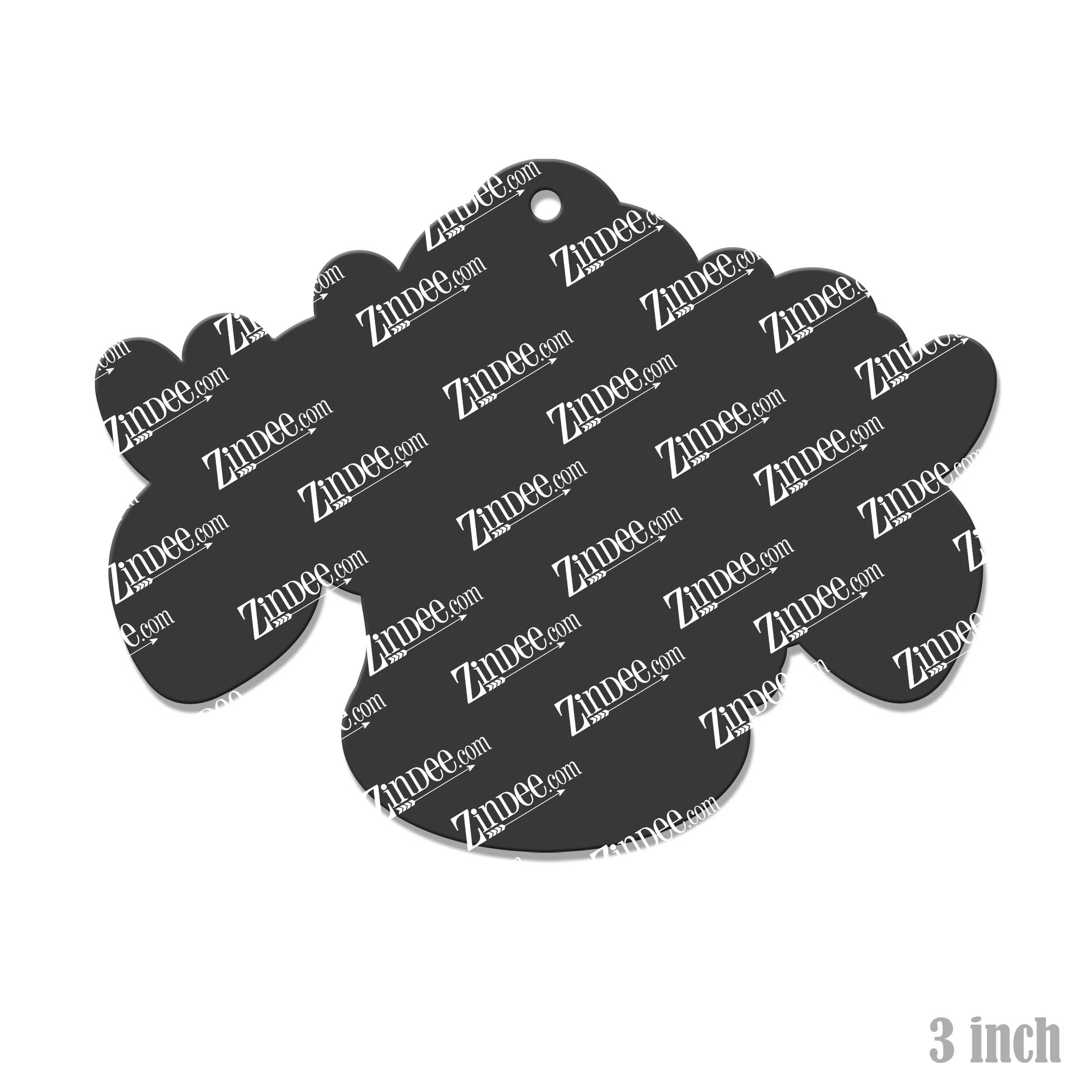 Reindeer Antler Lights Acrylic Blank- Sticker- UV DTF (3 inch) - Image 2