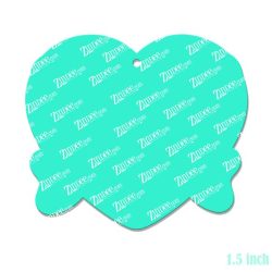 Alternative view of Bow Tied Heart Acrylic Blank- Sticker- UV DTF (1.5 inch)