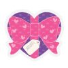 Bow Tied Heart Acrylic Blank- Sticker- UV DTF (1.5 inch)