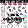 UV DTF Gang Sheet with Gang Sheet Builder