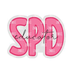 SPD Educator Acrylic Blank- Sticker- UV DTF (2 inch) NO HOLE