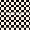 Checker Black Cream- Journal Size- A5 (Faux Leather)