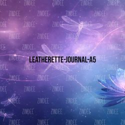 Dragonfly Purple- Journal Size- A5 (Faux Leather)