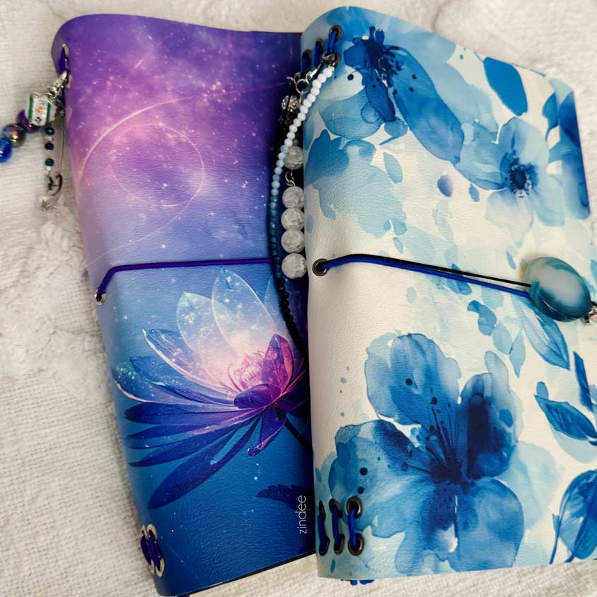 Tiny Flowers - Journal Size- A5 (Faux Leather) - Image 5