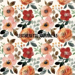 Watercolor Floral- Journal Size- A5 (Faux Leather)