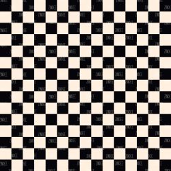 Checkerboard Black and Cream (vinyl)