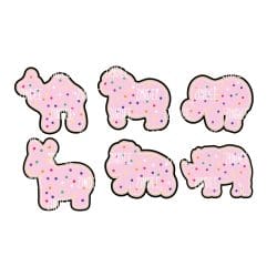Animal Cookies .6 inch (shaker filler) NO HOLE (6 pack)