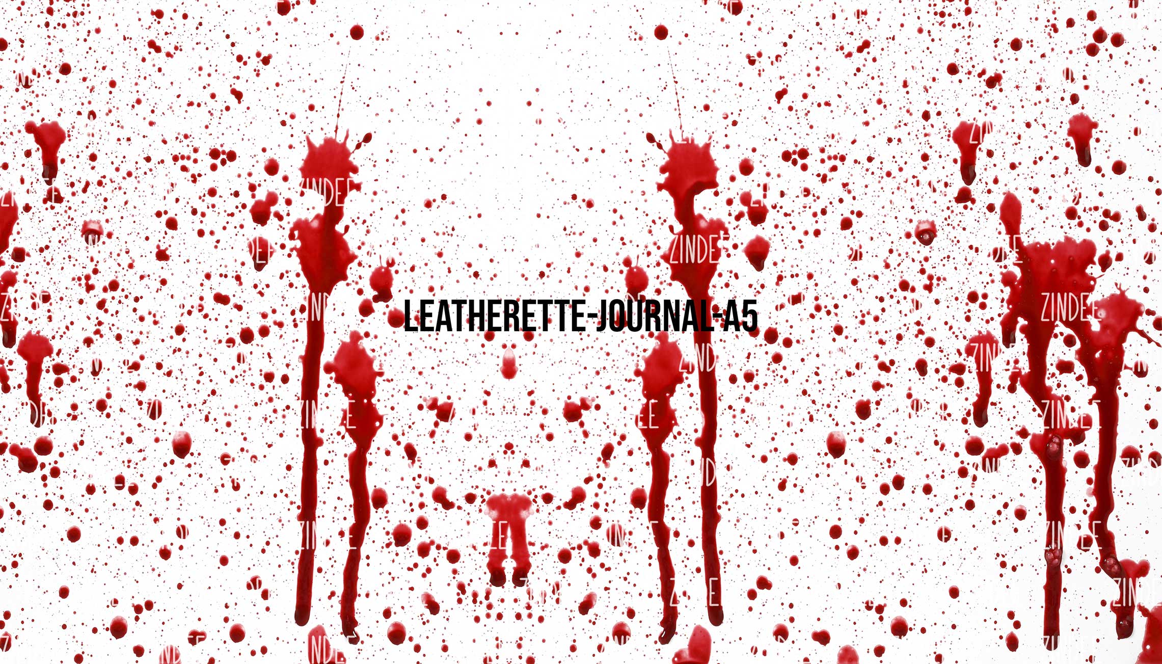 Blood Spatter- Journal Size- A5 (Faux Leather)