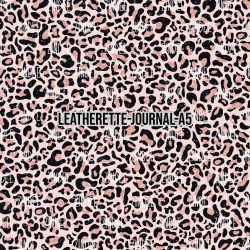 Cheetah Glam Pink- Journal Size- A5 (Faux Leather)