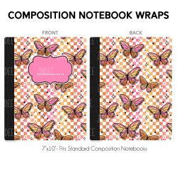 Composition Notebook Wrap- AntiSocial Butterfly