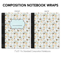 Composition Notebook Wrap- BeeKeeper