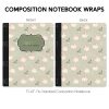 Composition Notebook Wrap- Pig Watercolor