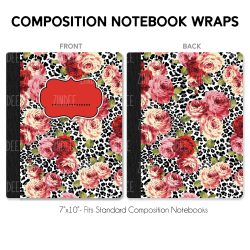 Composition Notebook Wrap- Floral Z14