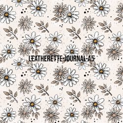 Daisy Dots- Journal Size- A5 (Faux Leather)