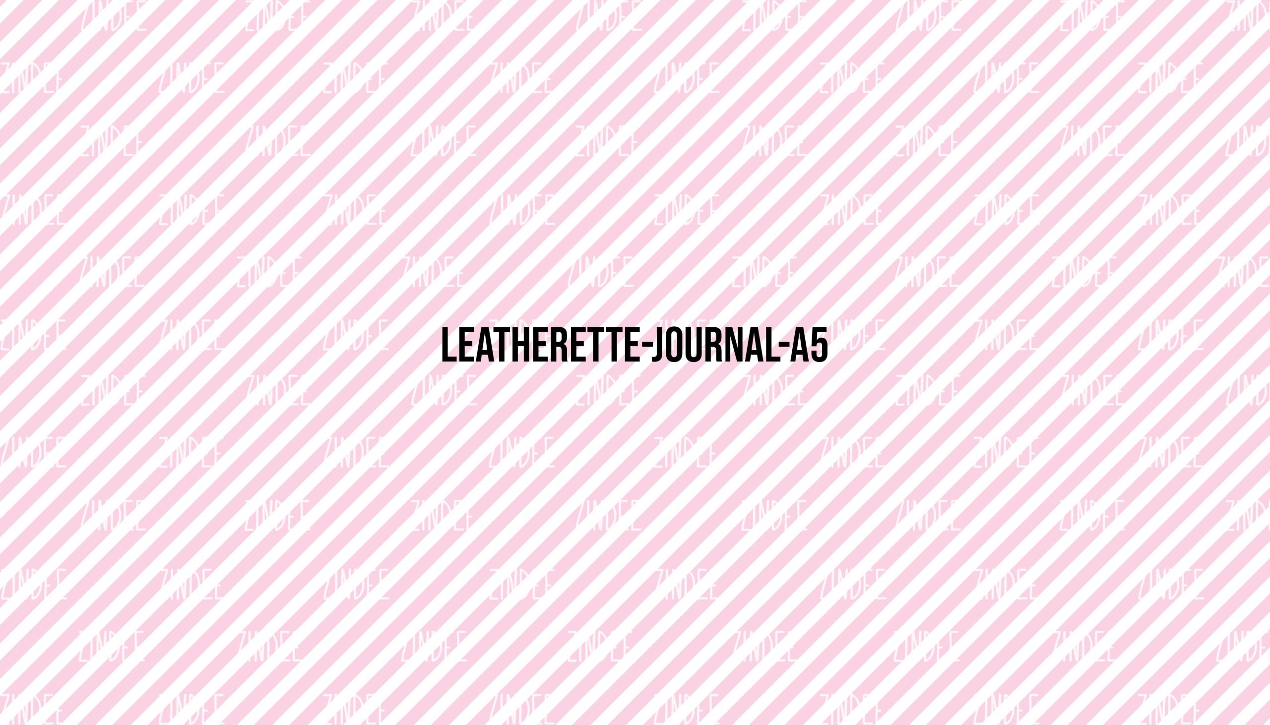 Diagonal Stripe 15 - Journal Size- A5 (Faux Leather)