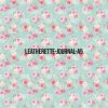 Mint Pink Floral- Journal Size- A5 (Faux Leather)